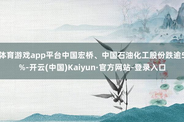 体育游戏app平台中国宏桥、中国石油化工股份跌逾5%-开云(中国)Kaiyun·官方网站-登录入口