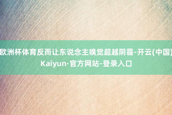 欧洲杯体育反而让东说念主嗅觉超越阴霾-开云(中国)Kaiyun·官方网站-登录入口